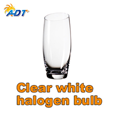 Clear white halogen bulb